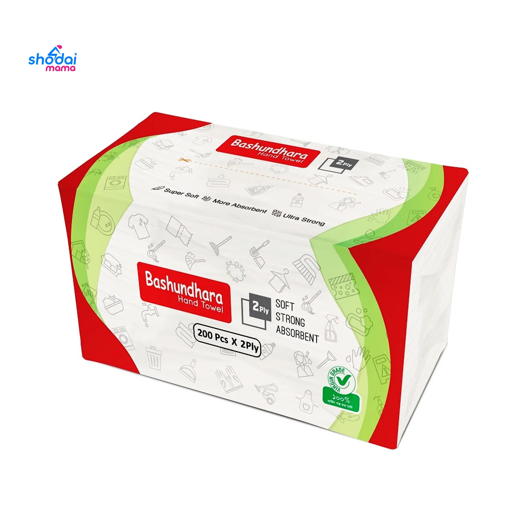 Bashundhara Hand Towel 200pcs 2Ply